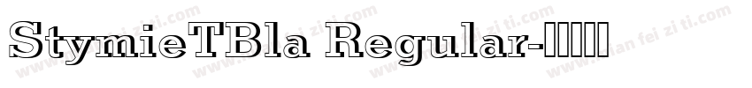 StymieTBla Regular字体转换